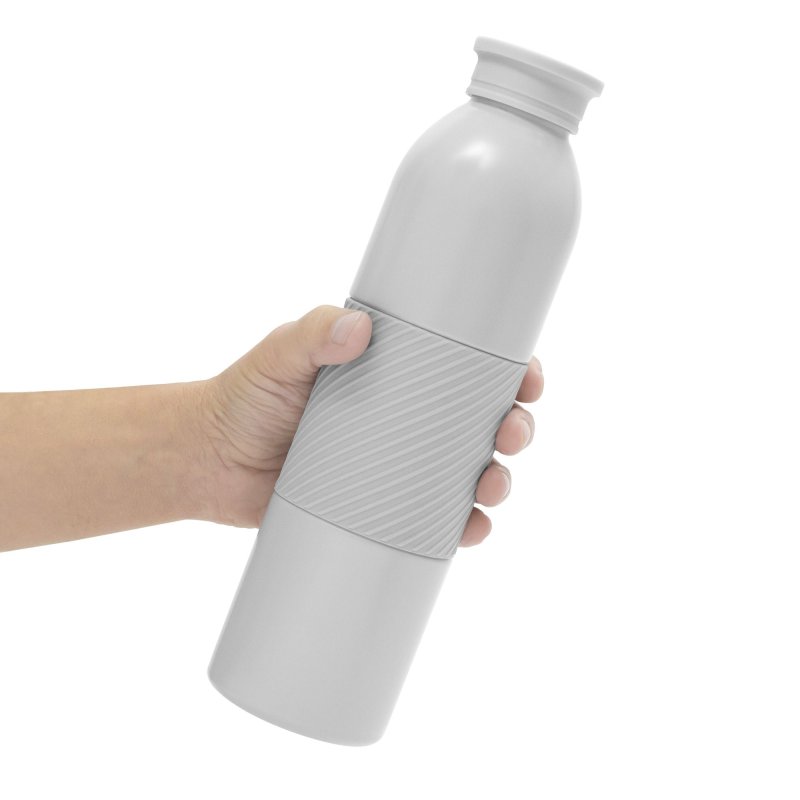 Botella Térmica Grip, Color Gris Claro, vista 6 de 7
