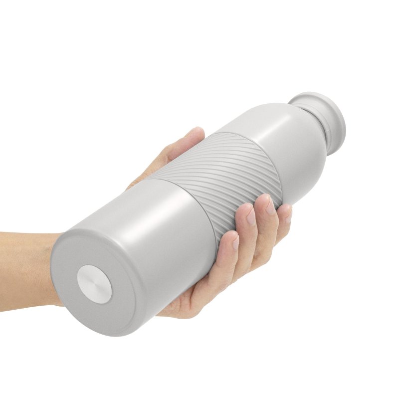 Botella Térmica Grip, Color Gris Claro, vista 7 de 7