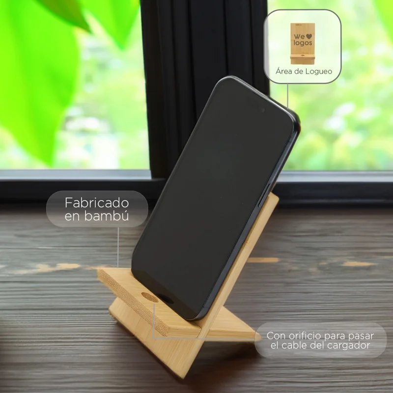 Soporte para Teléfono Relaxer con logo para Empresas | Escritorio y Oficina | Regalos Corporativos ChilePromo | 375-04
