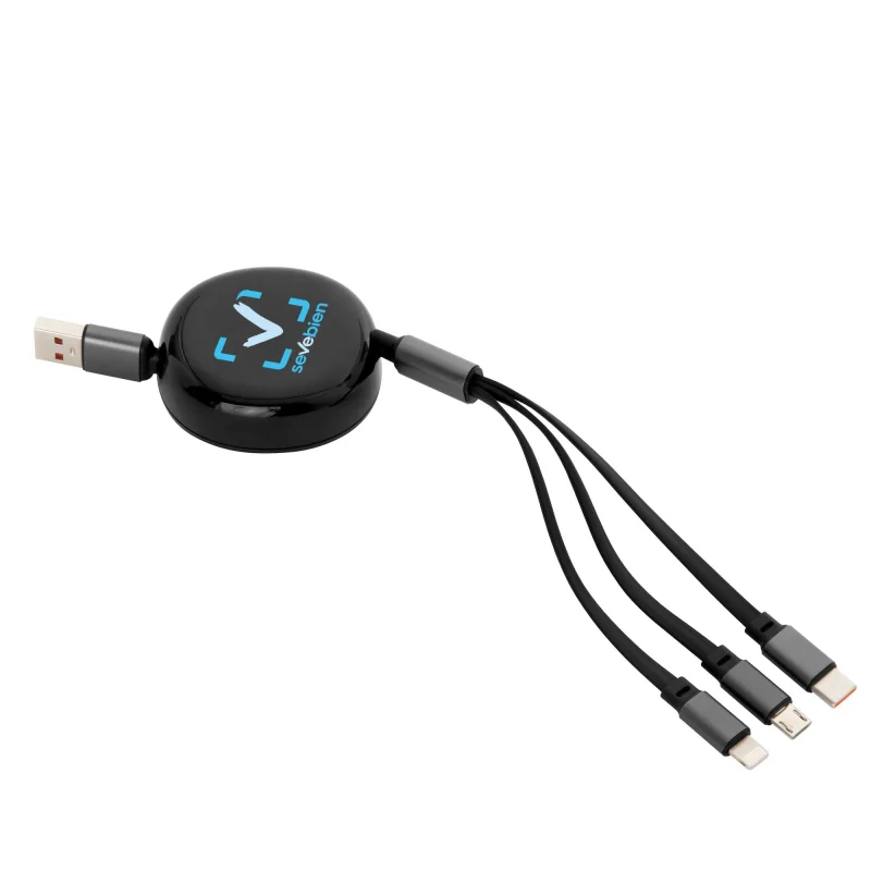 Cable Multicargador Jack con logo para Empresas | Adaptadores y Cargadores | Regalos Corporativos ChilePromo | EC775-01
