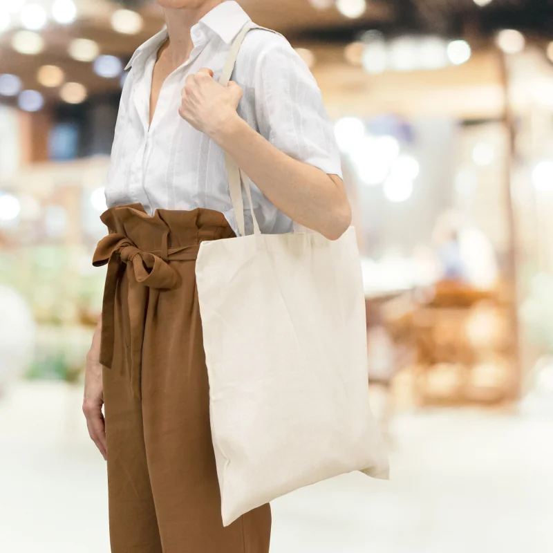 Bolsa de Algodón Coti con logo corporativo personalizado - Regalos Día del Trabajador 2026 - Venta Mayorista de Bolsas Personali