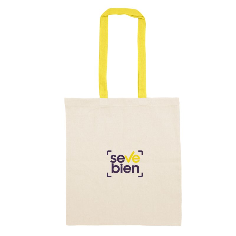 Bolsa de Algodón Donna, Color Amarillo, vista 4 de 5