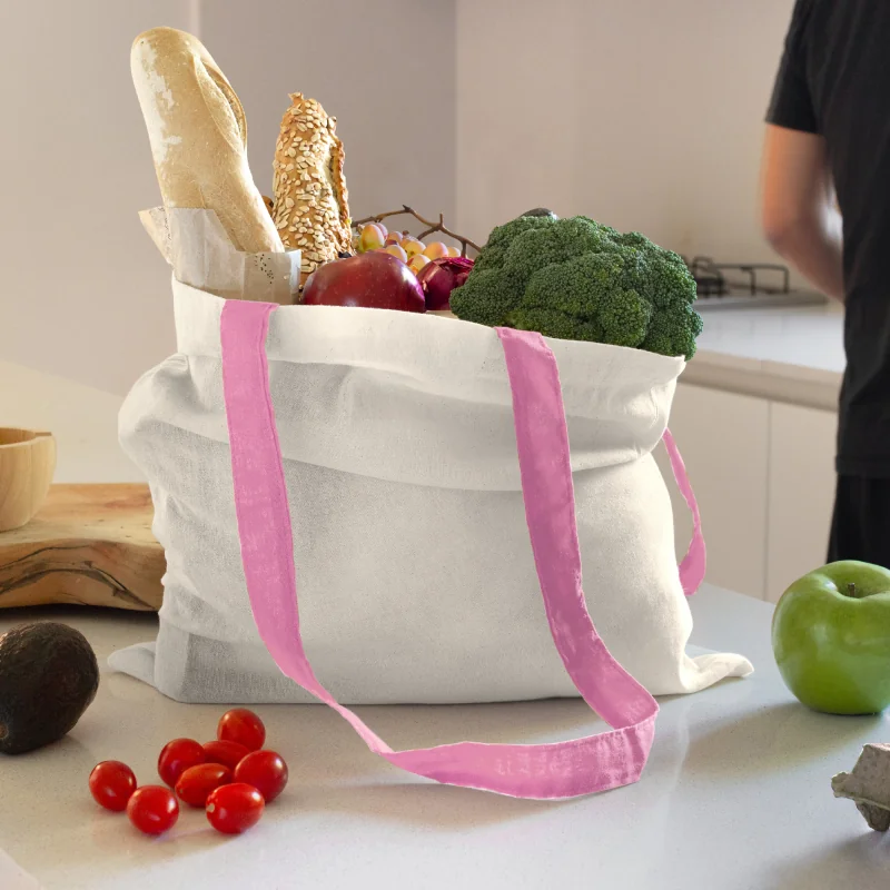 Bolsa de Algodón Donna, Color Rosa, vista 3 de 5
