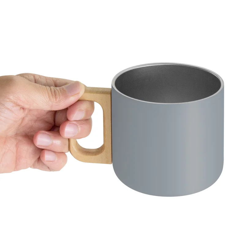 Taza de Doble Pared Timber, Color Gris, vista 8 de 9