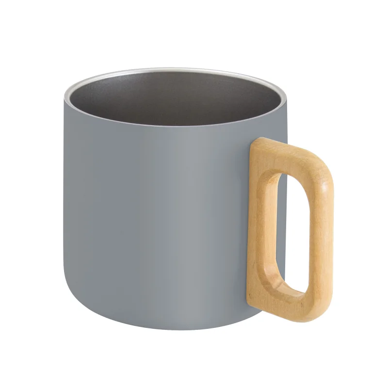 Taza de Doble Pared Timber, Color Gris, vista 4 de 9