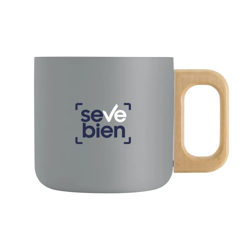Taza de Doble Pared Timber, Color Gris, vista 6 de 9
