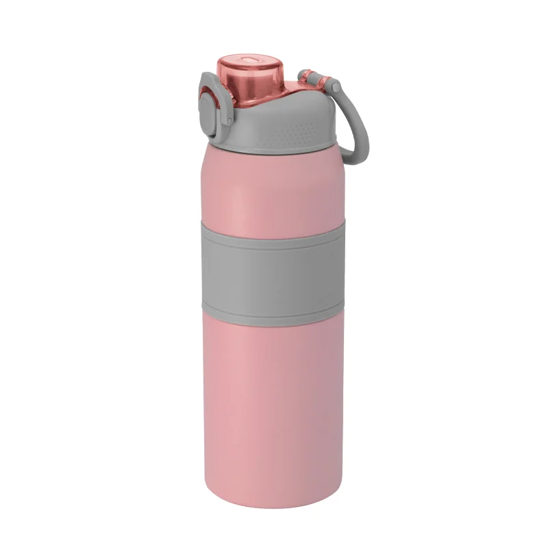 Botella Térmica Push, Color Rosa, vista 4 de 8