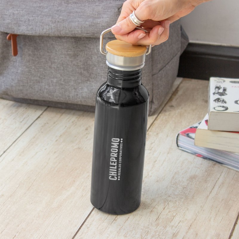Botella de Aluminio Armin II con logo corporativo personalizado - Regalos Día del Trabajador 2026 - Venta Mayorista de Botellas 