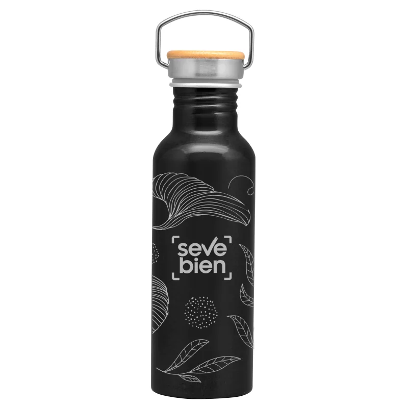 Botella de Aluminio Armin II con logo corporativo personalizado - Regalos Día del Trabajador 2026 - Venta Mayorista de Botellas 