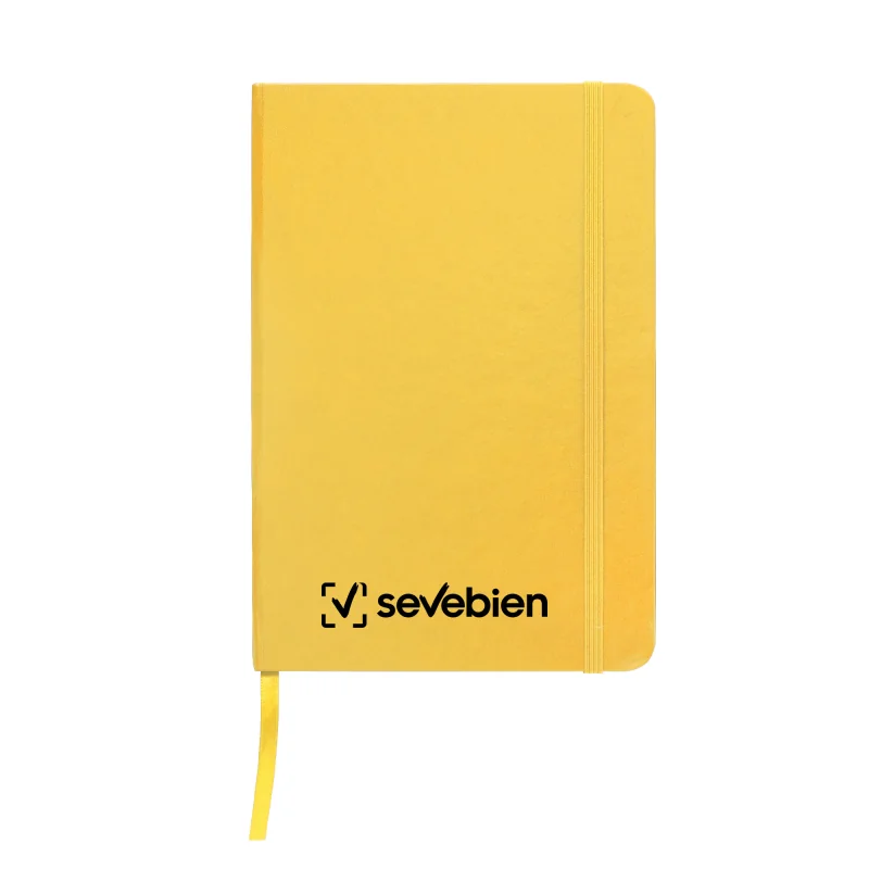 Libreta Mediana Tapa Dura, Color Amarillo, vista 3 de 7