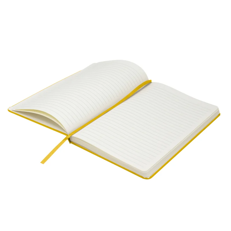 Libreta Mediana Tapa Dura, Color Amarillo, vista 6 de 7