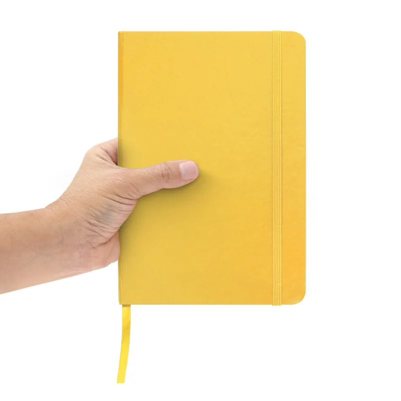 Libreta Mediana Tapa Dura, Color Amarillo, vista 7 de 7