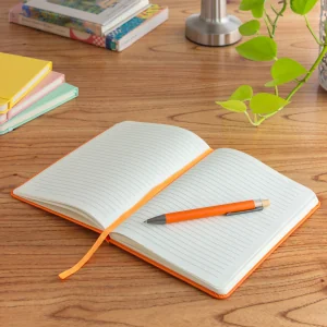 Libreta Mediana Tapa Dura, Color Naranja, vista 2 de 7