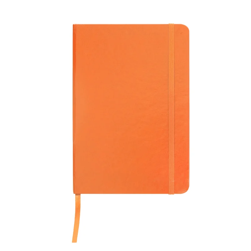 Libreta Mediana Tapa Dura, Color Naranja, vista 4 de 7