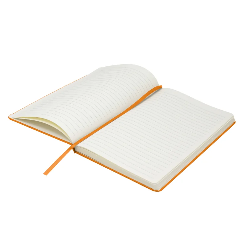 Libreta Mediana Tapa Dura, Color Naranja, vista 6 de 7
