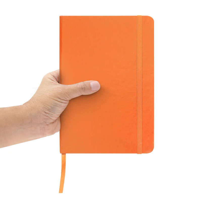 Libreta Mediana Tapa Dura, Color Naranja, vista 7 de 7