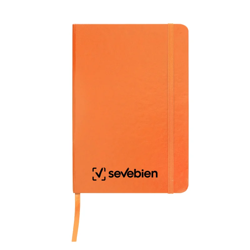 Libreta Mediana Tapa Dura, Color Naranja, vista 3 de 7