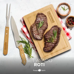 Set de Asado Roti con logo para Empresas | Asado y Parrilla | Regalos Corporativos ChilePromo | 437-04