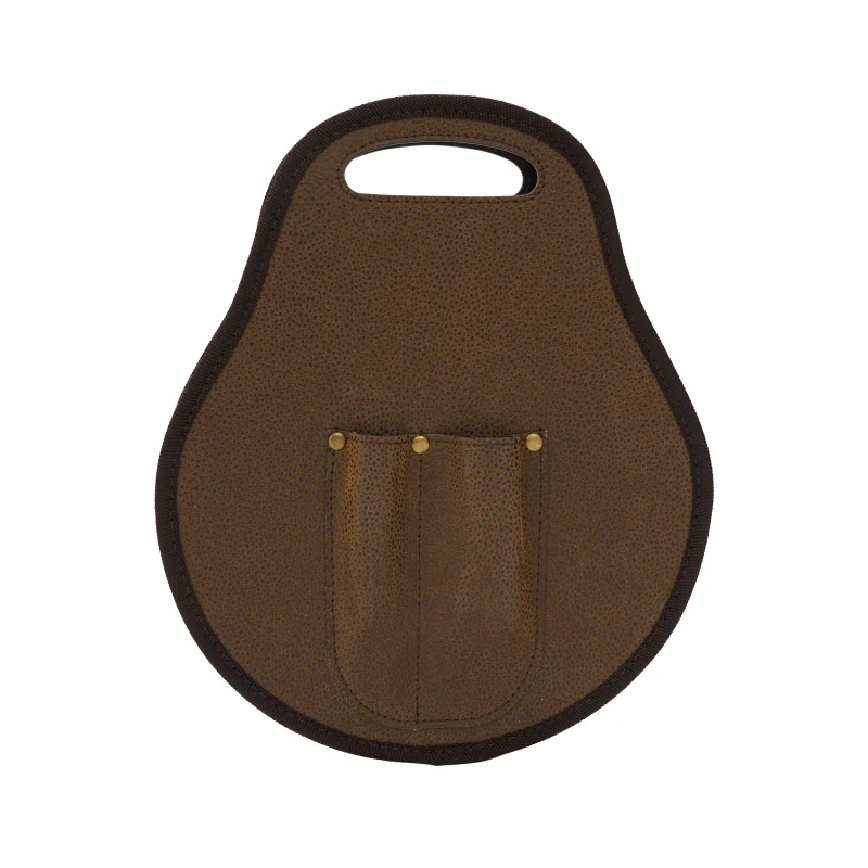 Set de Asado Estribo - Acacia y Cuero Pampa Spirit con logo corporativo personalizado - Regalos Día del Trabajador 2026 - Venta 