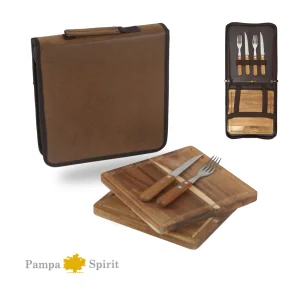 Set de Asado Criollo con logo para Empresas | Asado y Parrilla | Regalos Corporativos ChilePromo | 548-04