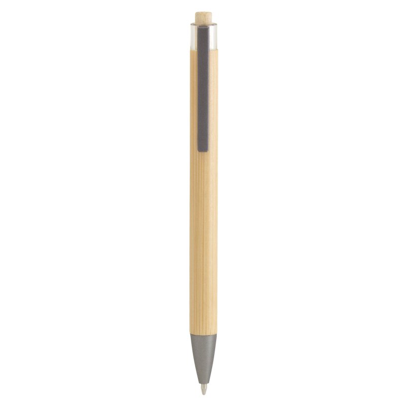 Bolígrafo de Bambú Barry - Ecológico Tinta Negra con logo personalizado - Regalos día del Padre | Exponor - Venta Mayorista de L