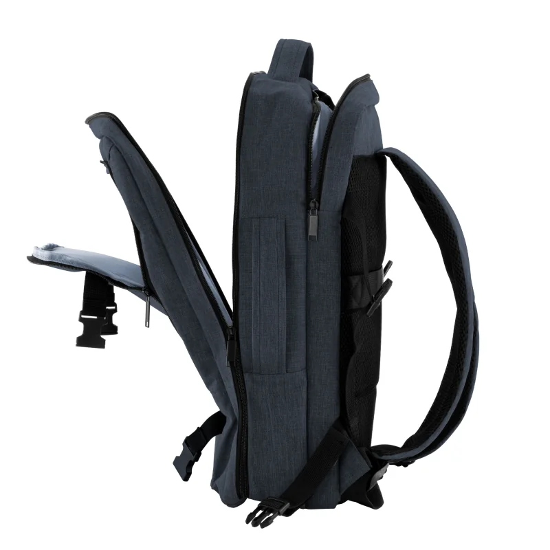 Mochila Munich Carry On Porta Notebook 17", Color Azul, vista 6 de 13