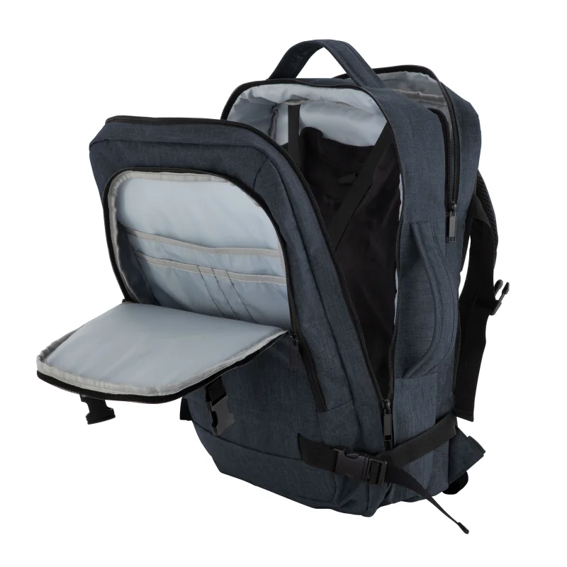 Mochila Munich Carry On Porta Notebook 17", Color Azul, vista 8 de 13
