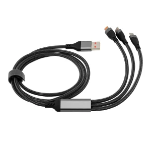 Cable de Carga Rápida Spidy - Multi 3 en 1 con logo corporativo personalizado - Regalos Día del Trabajador 2026 - Venta Mayorist