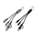 Cable de Carga Unikey Llavero - USB-C y Lightning con logo personalizado - Regalos día del Padre | Exponor - Venta Mayorista de 