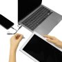 Cable de Carga Unikey Llavero - USB-C y Lightning, Color Gris, vista 3 de 7