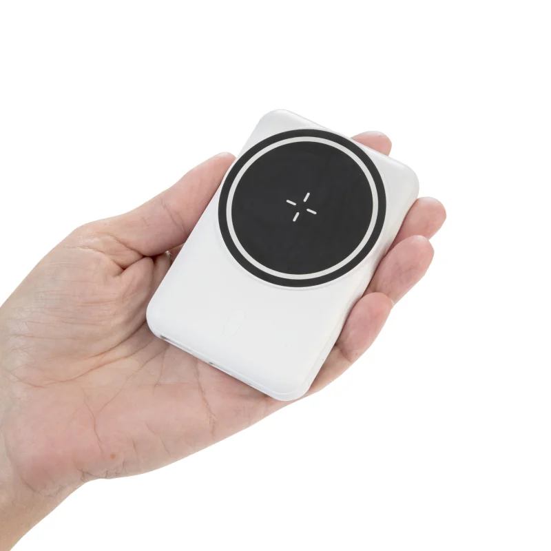 Power Bank Oslo Inalámbrico 5000mAh Magnético con logo corporativo personalizado - Regalos Día del Trabajador 2026 - Venta Mayor