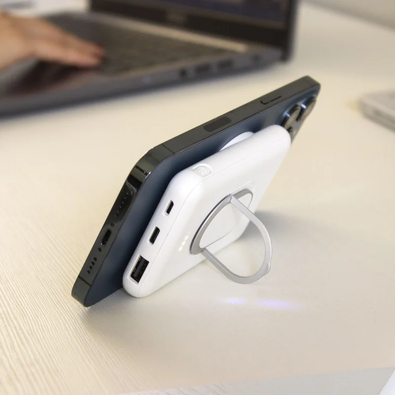 Power Bank Oslo Inalámbrico 5000mAh Magnético con logo corporativo personalizado - Regalos Día del Trabajador 2026 - Venta Mayor