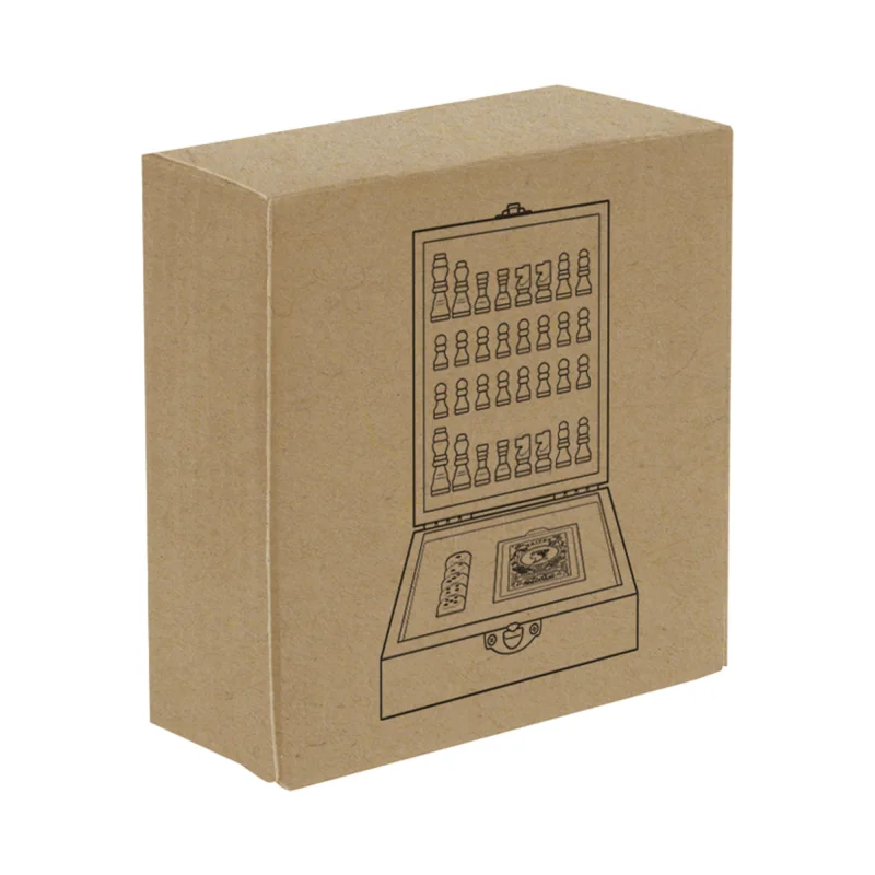Set de Juegos Pokada - Ajedrez, Póker y Dados con logo personalizado - Regalos día del Padre | Exponor - Venta Mayorista de Hoga