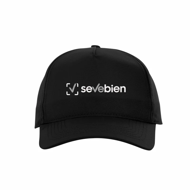 Gorra Penta de Poliéster con Cierre de Velcro, Color Negro, vista 5 de 10