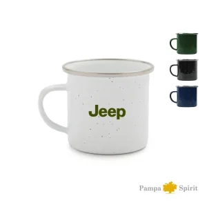 Tazón Esmaltado Campster - Mug de Acero 230ml con logo corporativo personalizado - Regalos Día del Trabajador 2026 - Venta Mayor