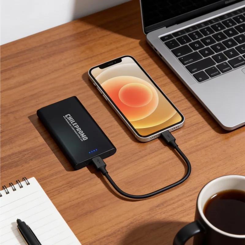 Power Bank Odeon 4000mAh Kingtech con logo corporativo personalizado - Regalos Día del Trabajador 2026 - Venta Mayorista de Powe