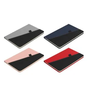 Libreta Trek Bicolor con Portalápices con logo personalizado - Regalos día del Padre | Exponor - Venta Mayorista de Libretas y C
