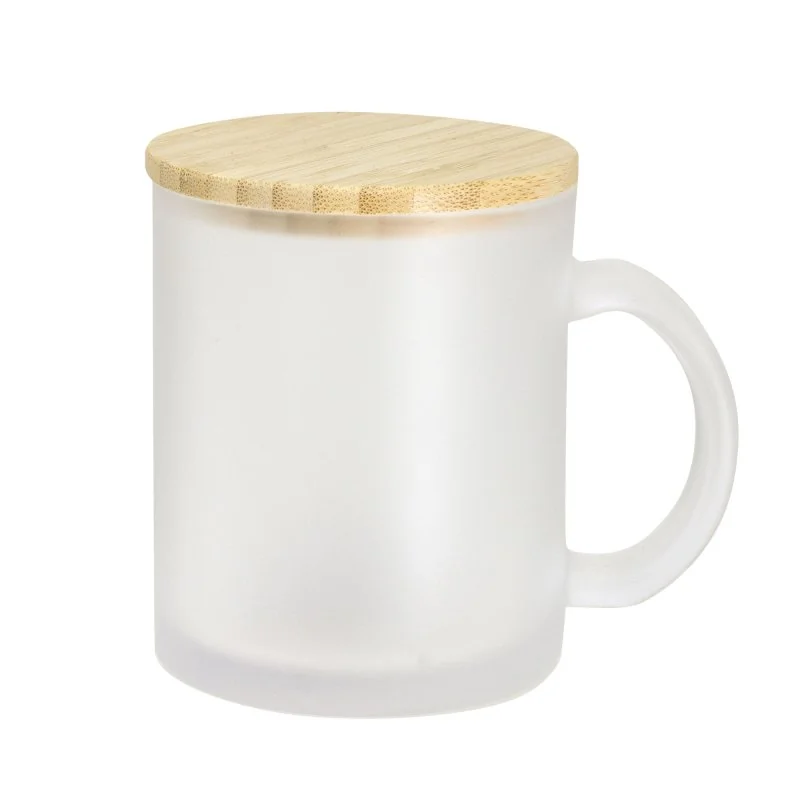 Taza de Vidrio Magui Frost - 350ml con logo personalizado - Regalos día del Padre | Exponor - Venta Mayorista de Tazas y Vasos