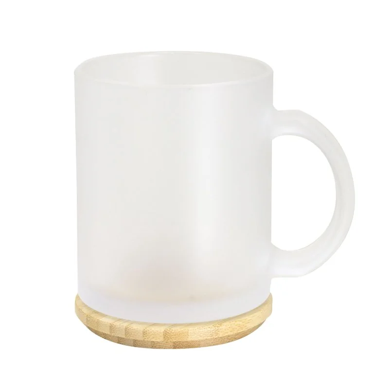 Taza de Vidrio Magui Frost - 350ml con logo personalizado - Regalos día del Padre | Exponor - Venta Mayorista de Tazas y Vasos