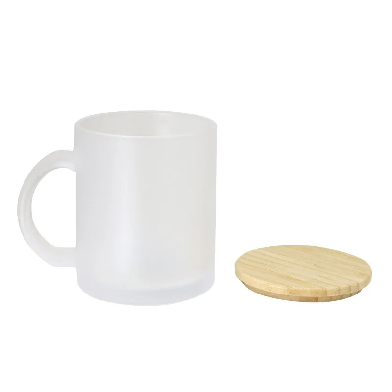 Taza de Vidrio Magui Frost - 350ml con logo personalizado - Regalos día del Padre | Exponor - Venta Mayorista de Tazas y Vasos
