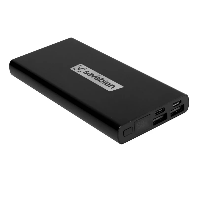 Power Bank Batel 10000mAh Aluminio con logo personalizado - Regalos día del Padre | Exponor - Venta Mayorista de Power Banks