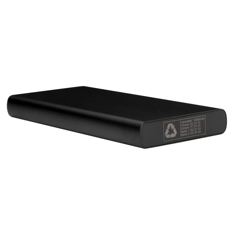 Power Bank Batel 10000mAh Aluminio con logo personalizado - Regalos día del Padre | Exponor - Venta Mayorista de Power Banks