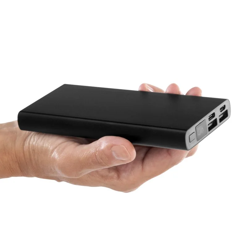 Power Bank Batel 10000mAh Aluminio con logo personalizado - Regalos día del Padre | Exponor - Venta Mayorista de Power Banks