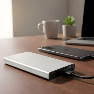Power Bank Batel 10000mAh Aluminio con Logo |  Regalos Corporativos | Venta por Mayor | ChilePromo