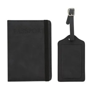Set de Viaje Volare Gris PU Reciclado con Logo |  Regalos Corporativos | Venta por Mayor | ChilePromo