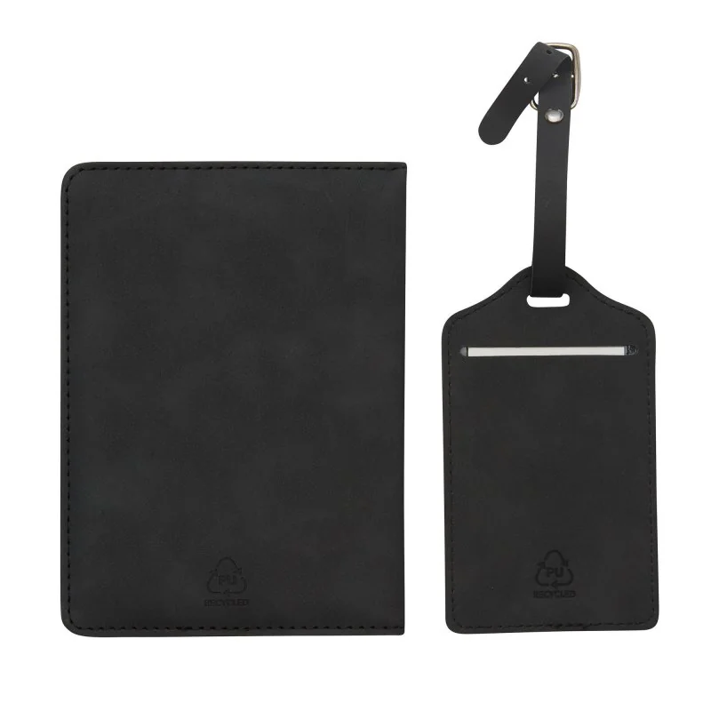 Set de Viaje Volare Gris PU Reciclado con Logo |  Regalos Corporativos | Venta por Mayor | ChilePromo