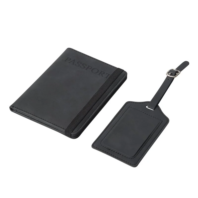 Set de Viaje Volare Gris PU Reciclado con Logo |  Regalos Corporativos | Venta por Mayor | ChilePromo