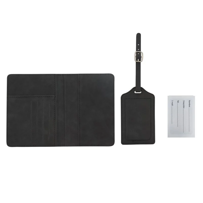 Set de Viaje Volare Gris PU Reciclado con Logo |  Regalos Corporativos | Venta por Mayor | ChilePromo
