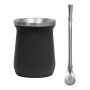 Set de Mate Mat&Enzo Acero Inoxidable 300ml, Color Negro, vista 5 de 9