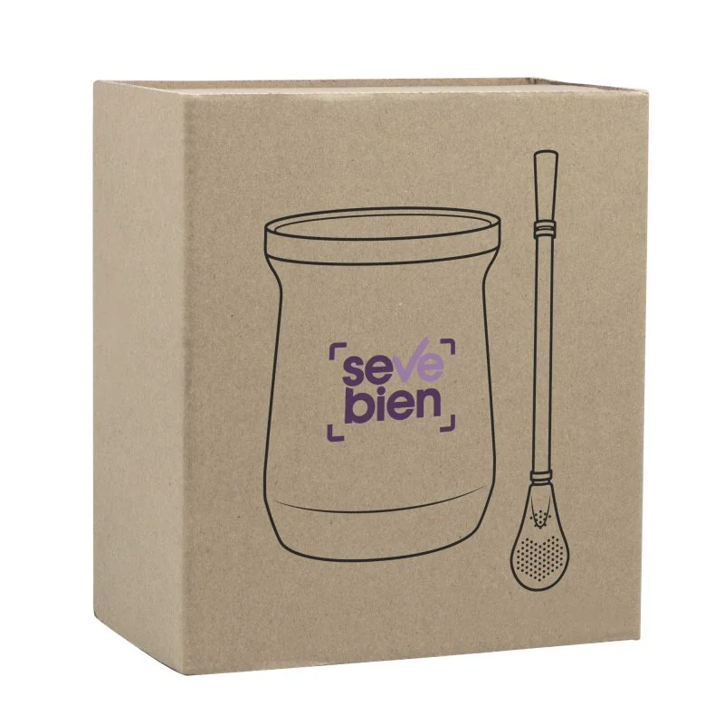 Set de Mate Enzo Acero Inoxidable 300ml, Color Negro, vista 9 de 9